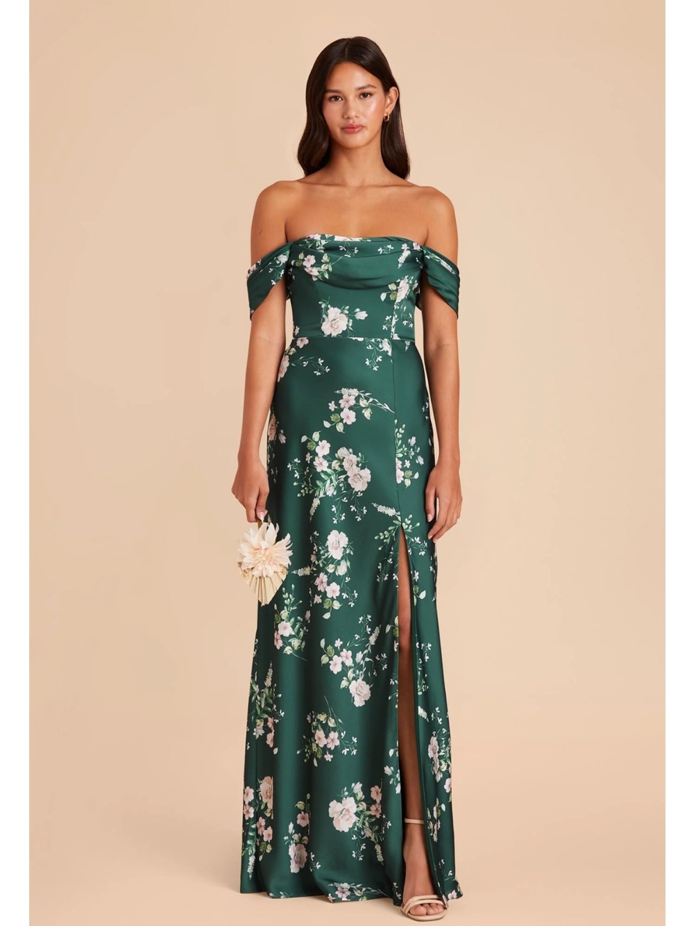 NWT Birdy Grey Mia Matte Satin Dress Emerald Garden Party Woman’s XS